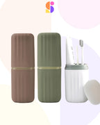 Portable Toothbrush & Mouthwash Storage Set