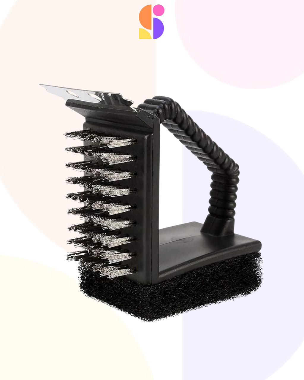 Compact 2-Sided BBQ Brush