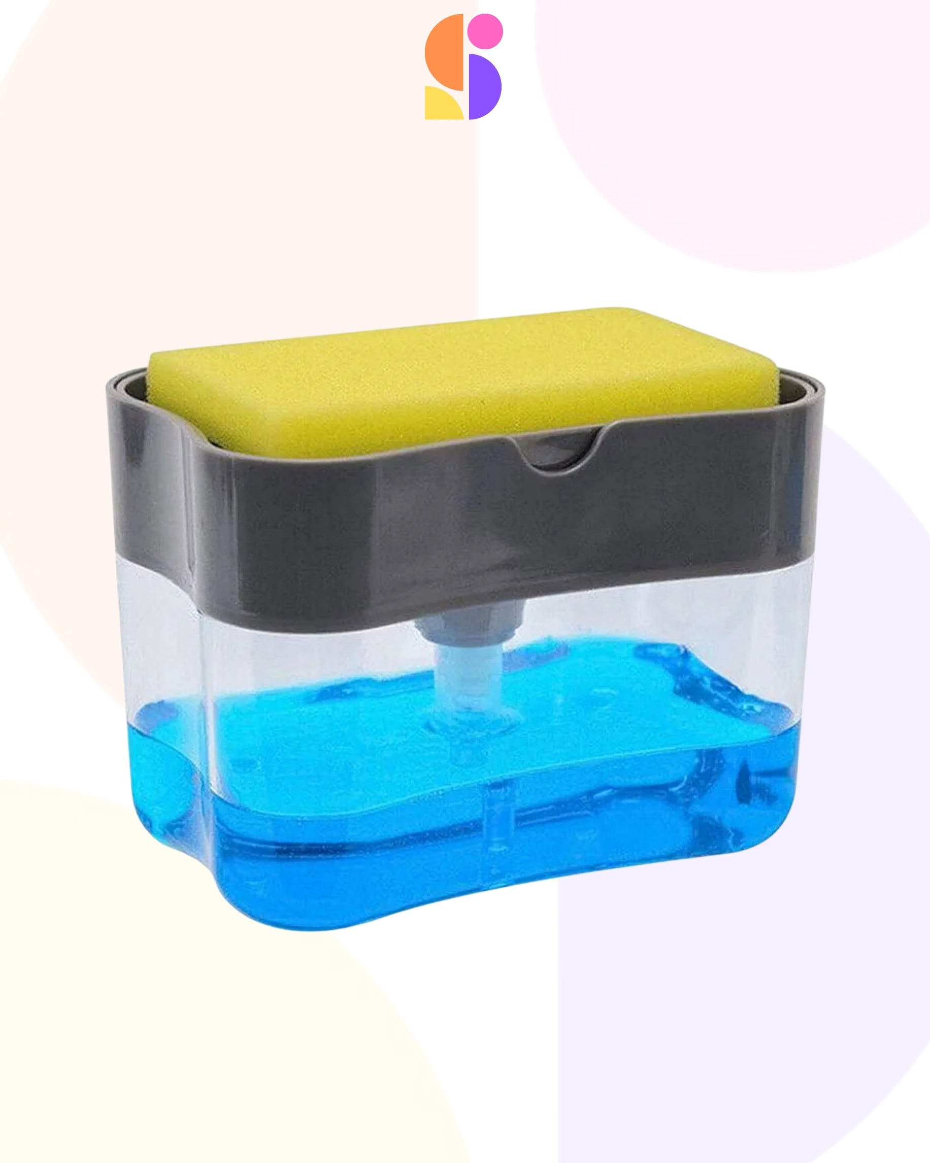 2-in-1 Soap Dispenser & Sponge Holder