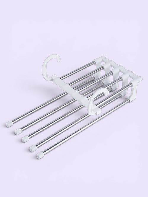 5-Tier Foldable Clothes & Pants Rack