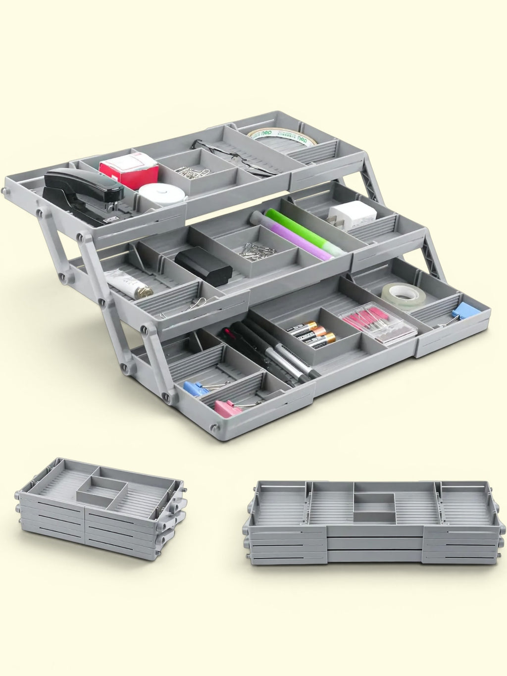 3-Tier Smart Drawer Organizer