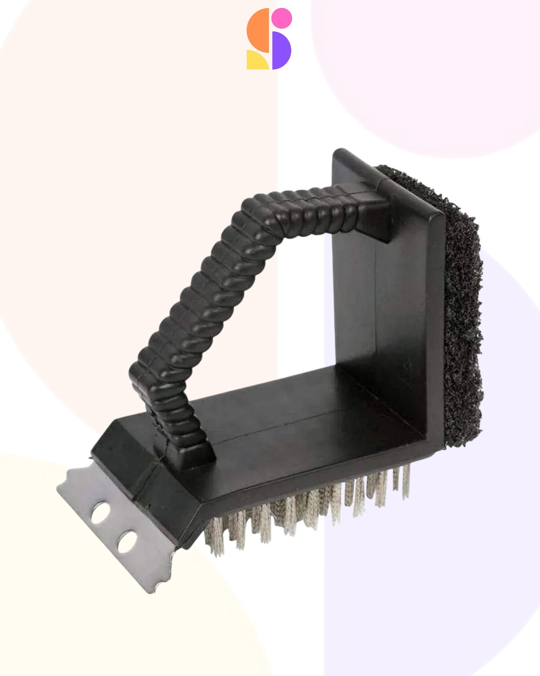 Compact 2-Sided BBQ Brush